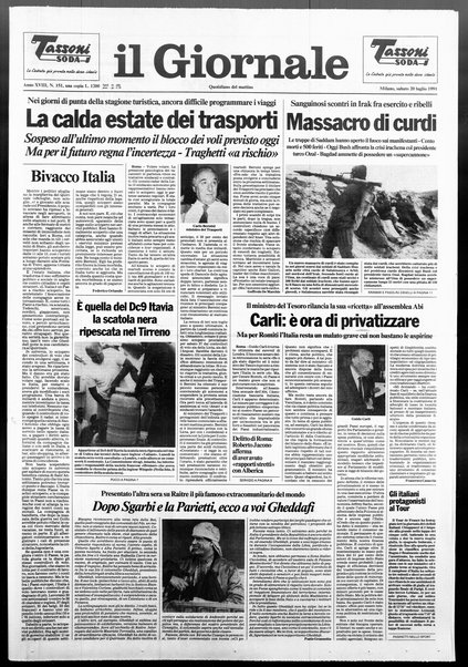 Il giornale : quotidiano del mattino